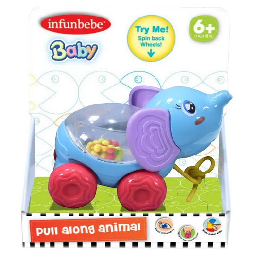 Toys N Tuck:Infunbebe Pull Along Animal - Elephant,Infunbebe