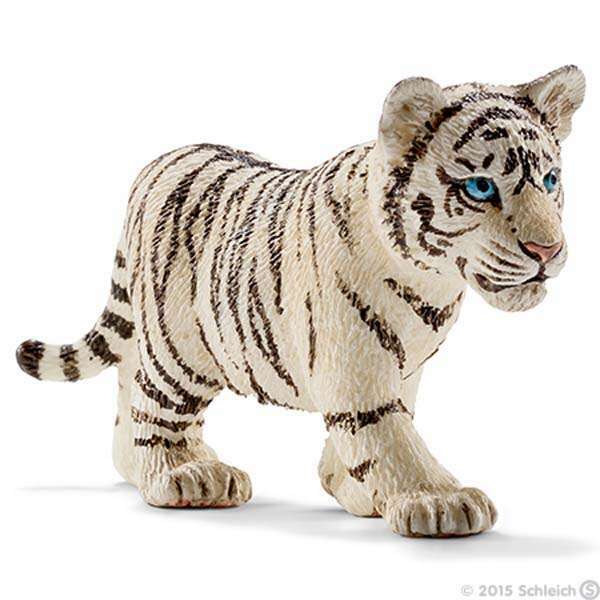 Toys N Tuck:Schleich 14732 Wild Life Tiger Cub, White,Schleich