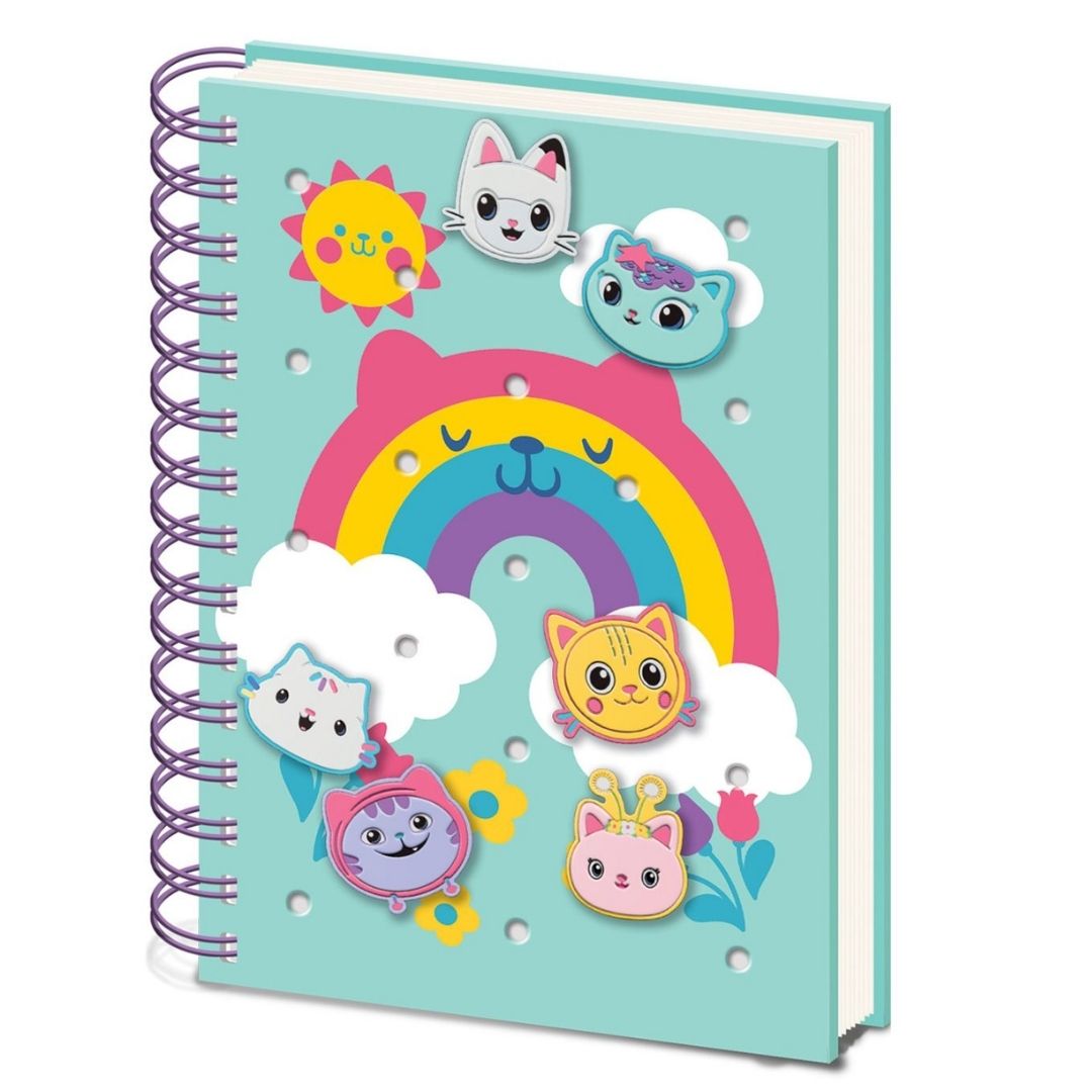 Gabby's Dollhouse Notebook with Silicone Charms