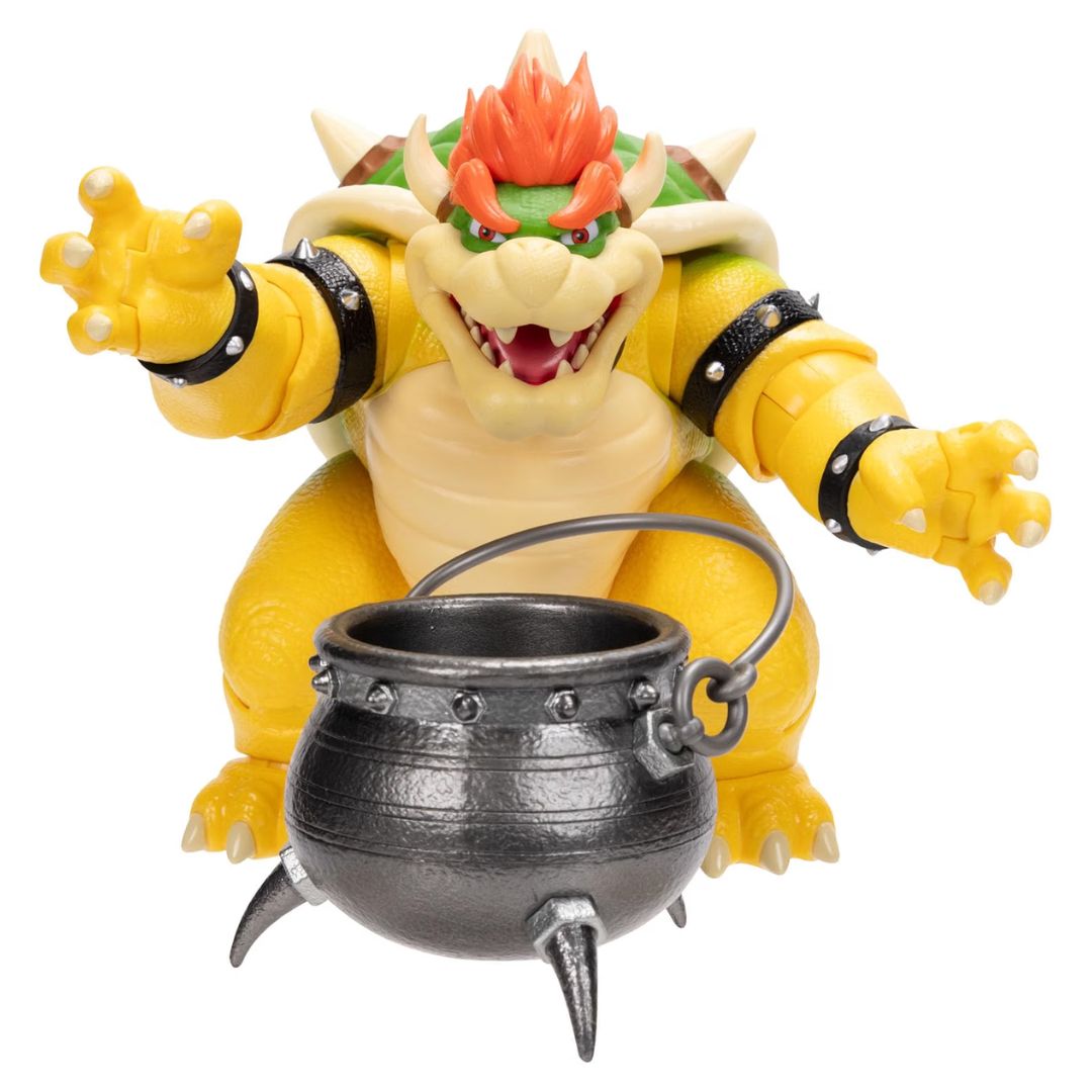 Nintendo Super Mario Galaxy Movie Bowser with Cauldron Action Figure