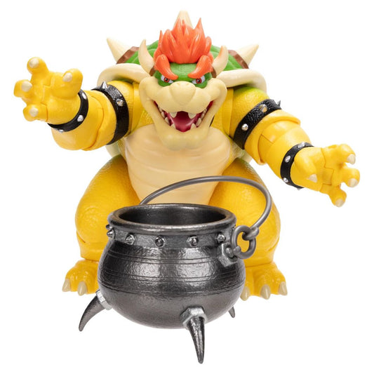 Nintendo Super Mario Galaxy Movie Bowser with Cauldron Action Figure