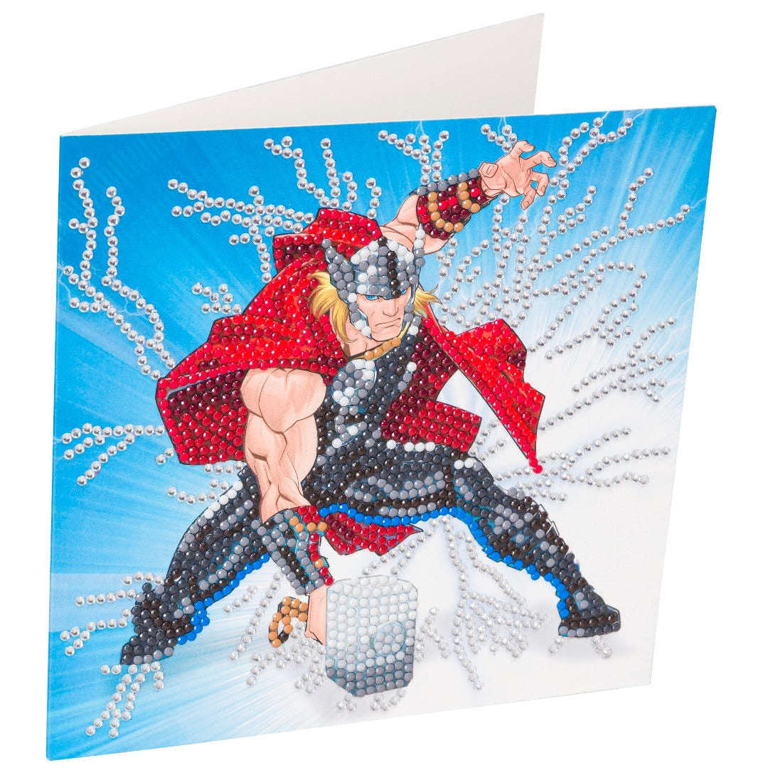 Toys N Tuck:Crystal Art Card Kit - Marvel Thor,Marvel