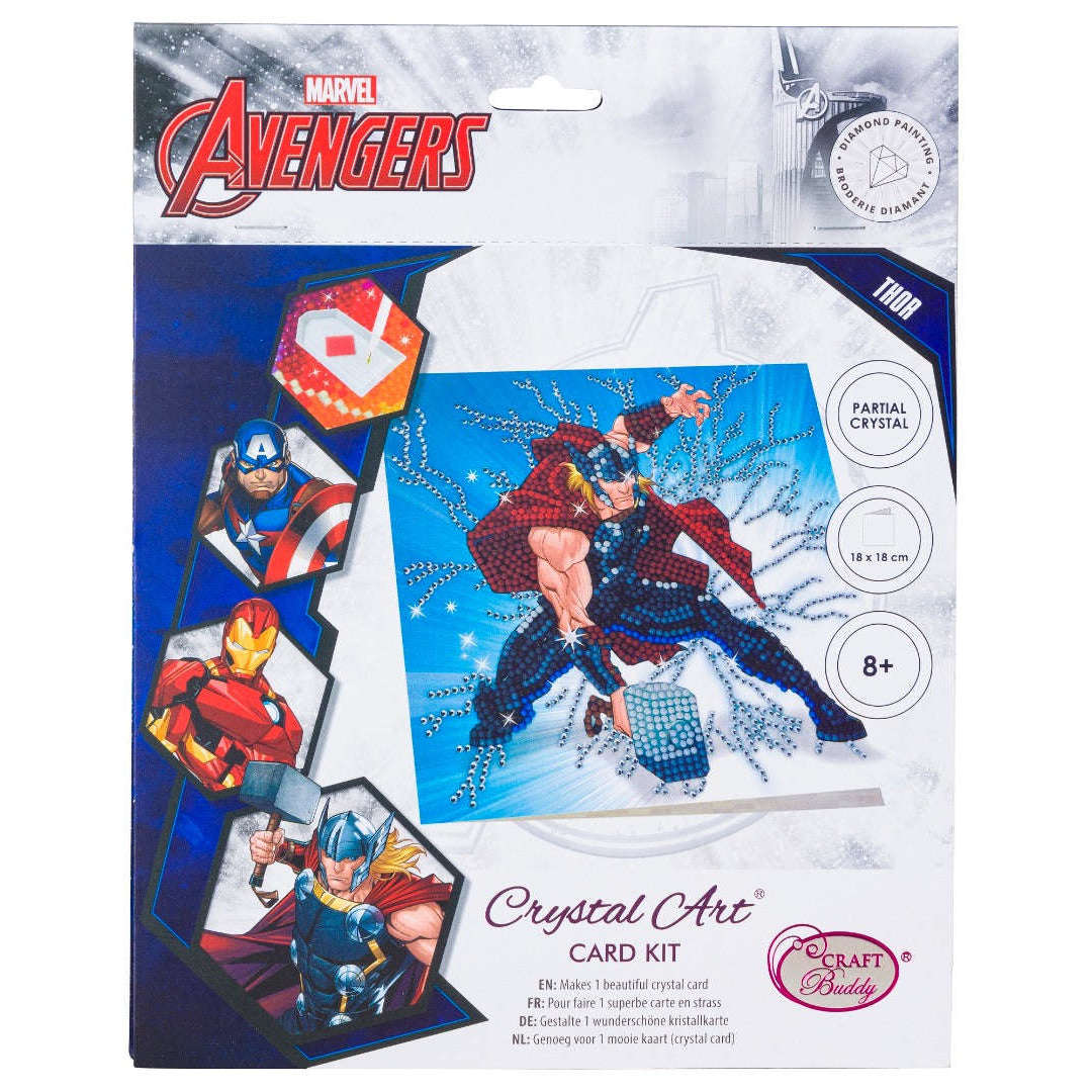 Toys N Tuck:Crystal Art Card Kit - Marvel Thor,Marvel