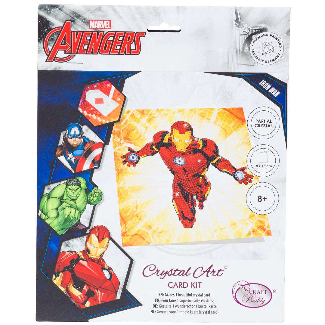 Toys N Tuck:Crystal Art Card Kit - Marvel Iron Man,Marvel