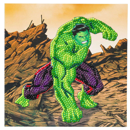 Toys N Tuck:Crystal Art Card Kit - Marvel Hulk,Marvel