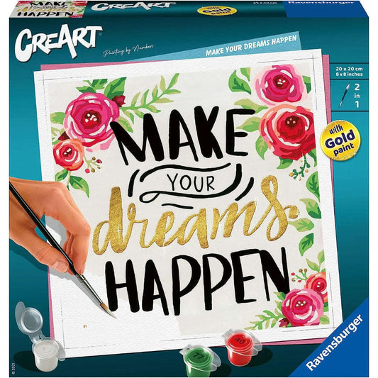 Toys N Tuck:CreArt - Paint By Numbers - Make your Dreams Happen,Ravensburger CreArt