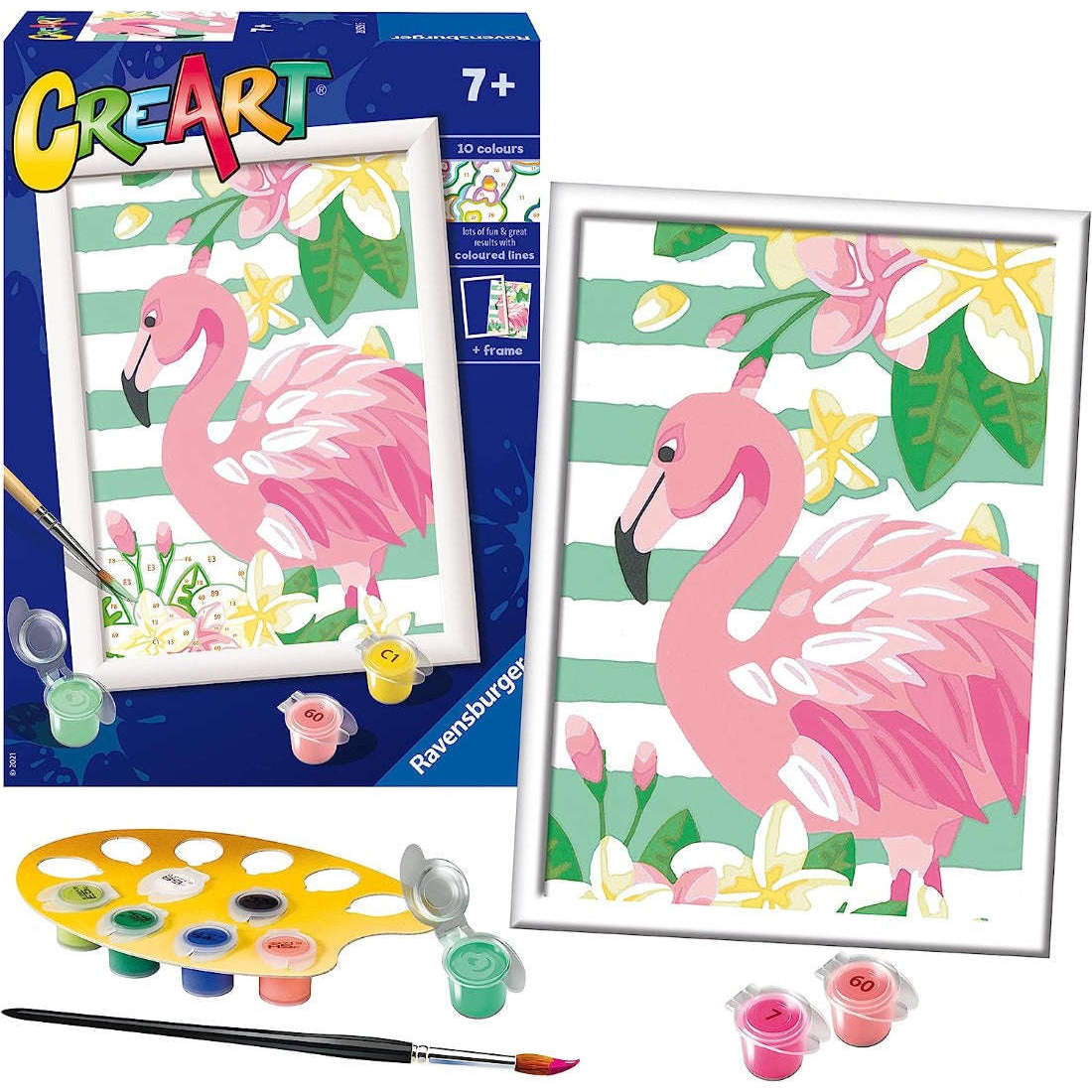 Toys N Tuck:CreArt - Paint By Numbers - Think Pink Flamingo,Ravensburger CreArt