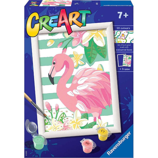 Toys N Tuck:CreArt - Paint By Numbers - Think Pink Flamingo,Ravensburger CreArt