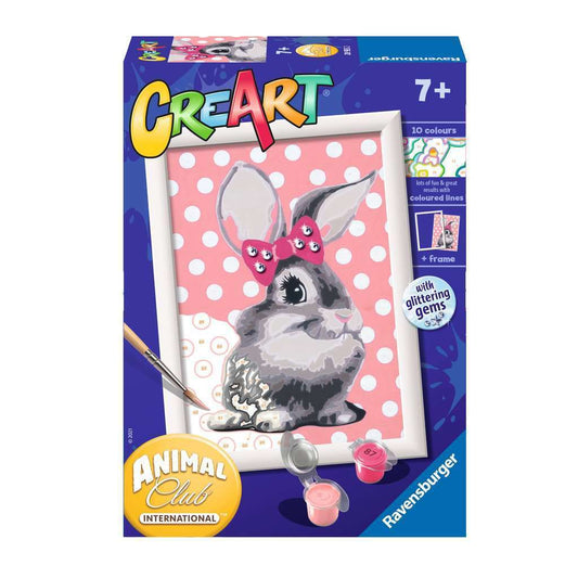 Toys N Tuck:CreArt - Paint By Numbers - Cuddly Bunny,Ravensburger CreArt
