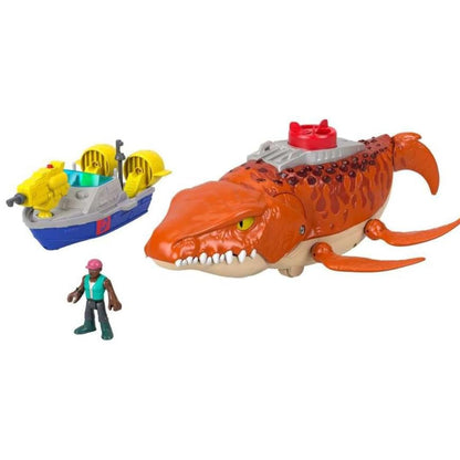 Fisher-Price Imaginext Jurassic World Rebirth Aqua Chomp Chase Mosasaurus