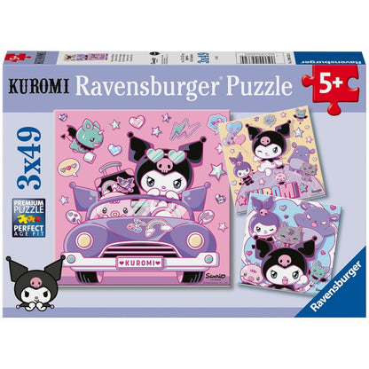 Ravensburger 3 x 49pc Puzzles Kuromi on Tour