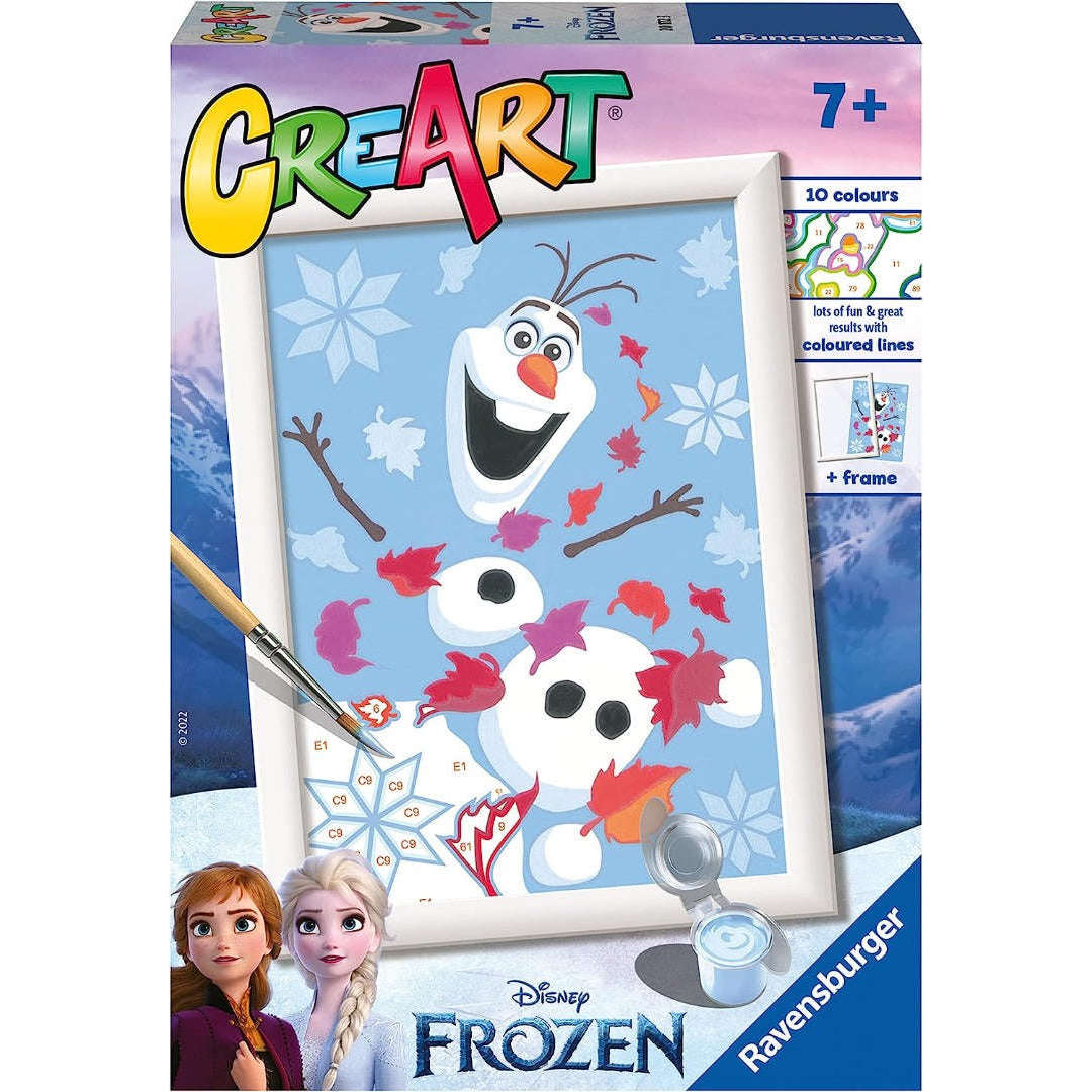 Toys N Tuck:CreArt - Paint By Numbers - Disney Frozen Cheerful Olaf,Disney Princess