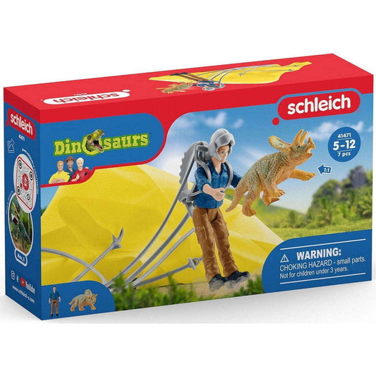 Toys N Tuck:Schleich 41471 Dinosaurs Parachute Rescue,Schleich
