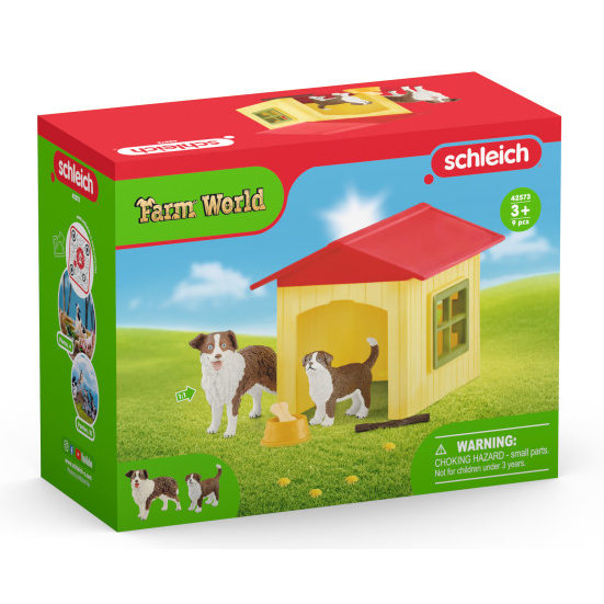 Toys N Tuck:Schleich 42573 Farm World Friendly Dog House,Schleich