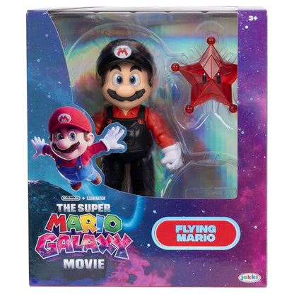 Nintendo Super Mario Galaxy Movie Flying Mario with Star Action Figure