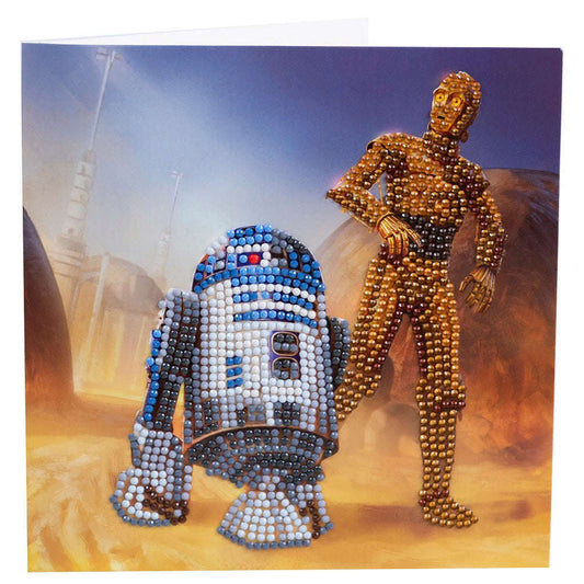 Toys N Tuck:Crystal Art Card Kit - Star Wars R2-D2 and C-3PO,Star Wars