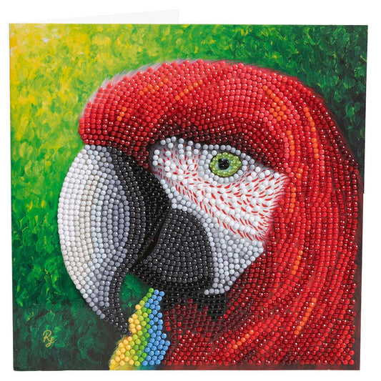 Toys N Tuck:Crystal Art Card Kit - Pretty Parrot,Crystal Art