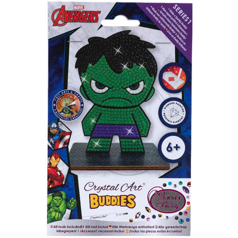 Toys N Tuck:Crystal Art Buddies Marvel Series 1 - Hulk,Marvel