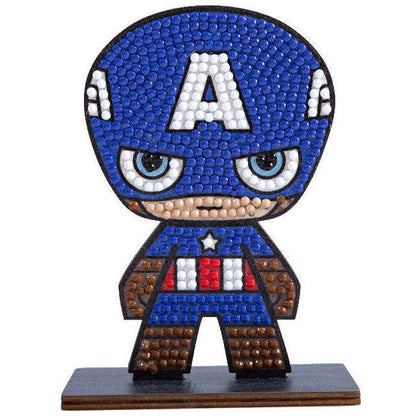 Toys N Tuck:Crystal Art Buddies Marvel Series 1 - Captain America,Marvel