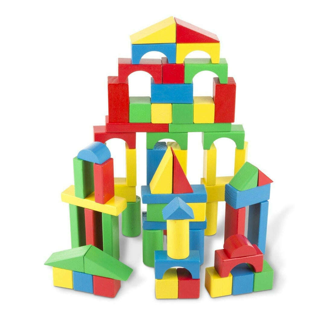 Toys N Tuck:Melissa & Doug 100 Piece Wood Blocks Set,Melissa