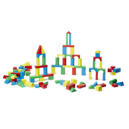 Toys N Tuck:Melissa & Doug 100 Piece Wood Blocks Set,Melissa