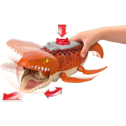 Fisher-Price Imaginext Jurassic World Rebirth Aqua Chomp Chase Mosasaurus