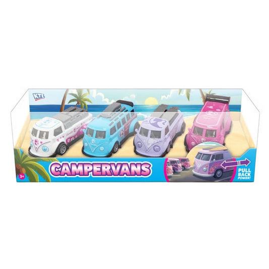 Beach Camper Vans 4 Pack
