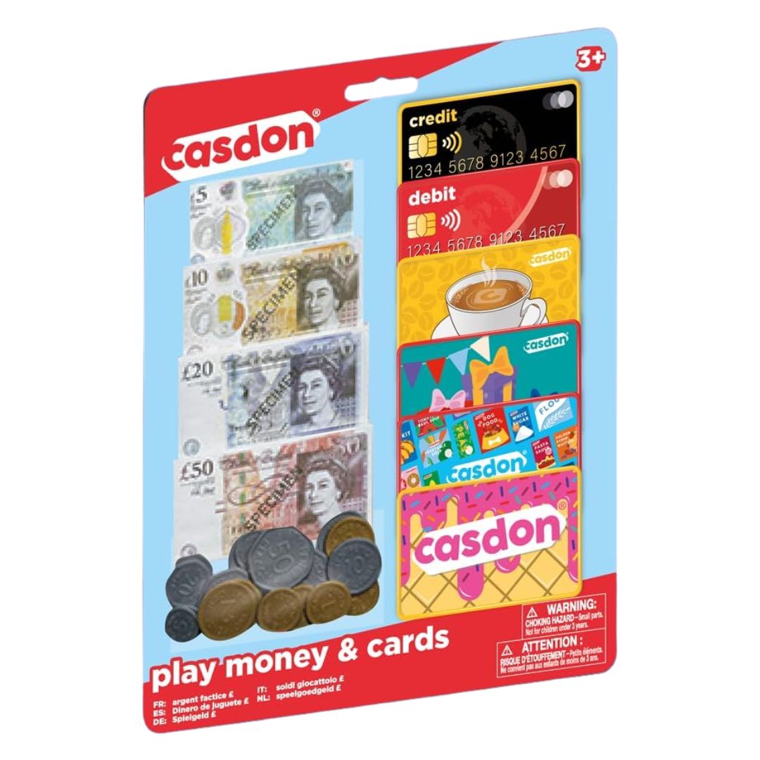 Casdon Play Money & Cards