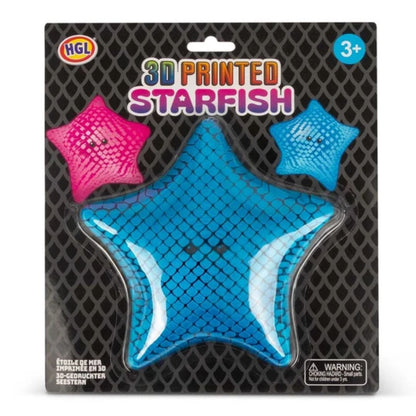 Blue 3D Printed Starfish