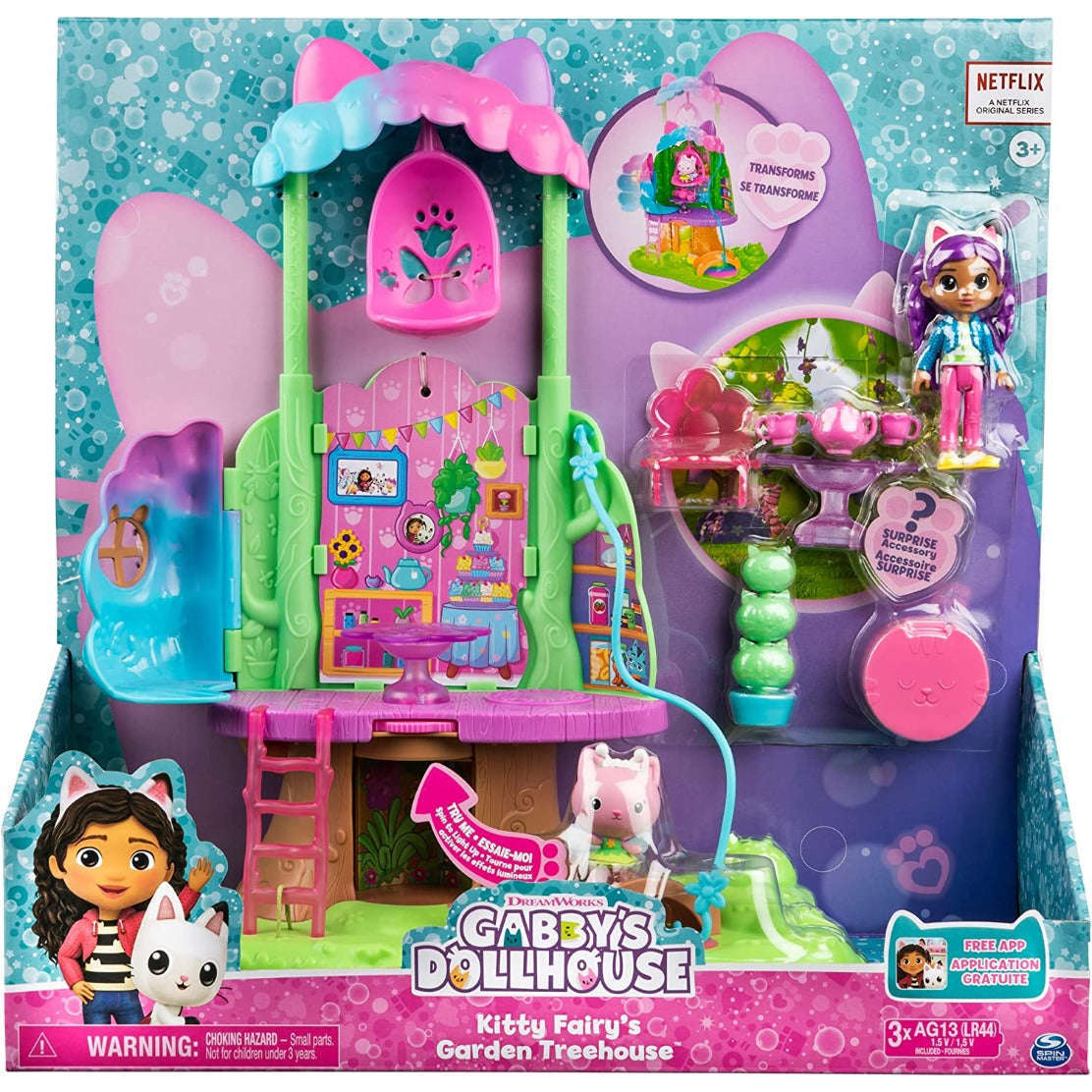 Toys N Tuck:Gabby's Dollhouse - Kitty Fairy's Garden Treehouse,Gabby's Dollhouse