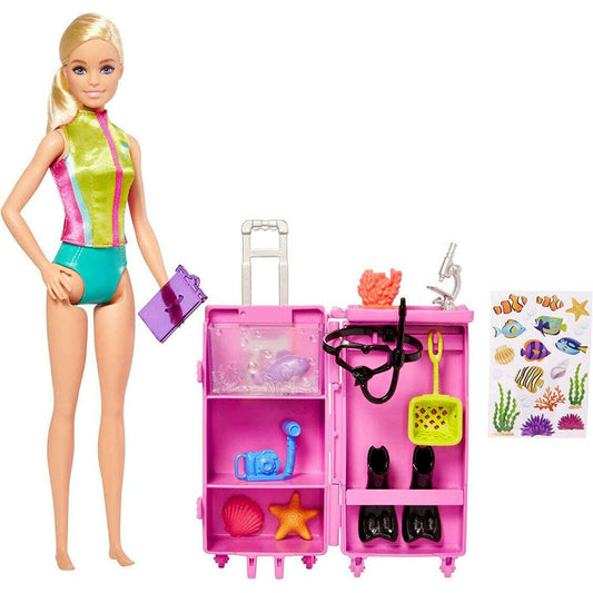 Toys N Tuck:Barbie Marine Biologist Doll And Mobile Lab Playset,Barbie