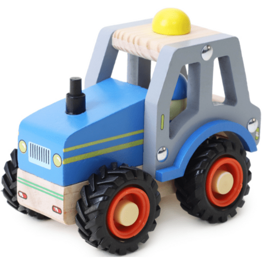 Toys N Tuck:Wooden Tractor (Blue),Kandy Toys