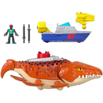 Fisher-Price Imaginext Jurassic World Rebirth Aqua Chomp Chase Mosasaurus