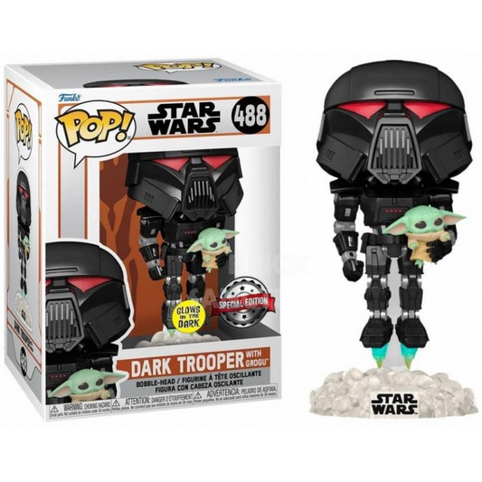 Toys N Tuck:Pop Vinyl - Star Wars - Dark Trooper With Grogu 488,Star Wars