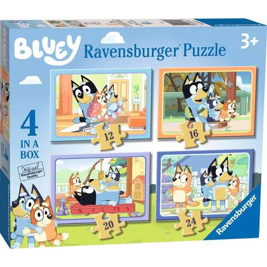Toys N Tuck:Ravensburger 4 Puzzles in a Box Bluey,Bluey