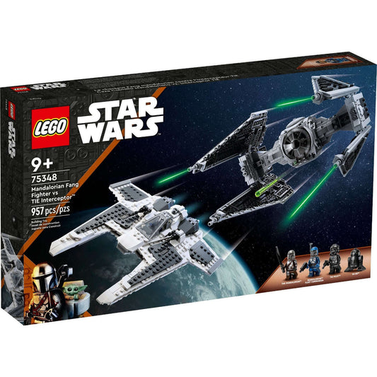 Toys N Tuck:Lego 75348 Star Wars Mandalorian Fang Fighter vs. TIE Interceptor,Lego Star Wars