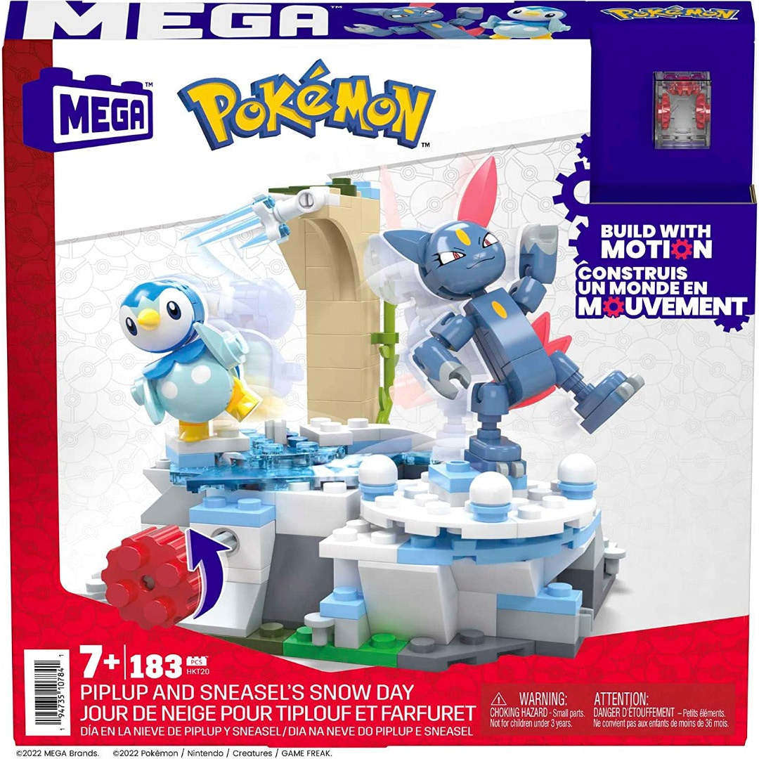 Toys N Tuck:Mega Pokemon Piplup and Sneasel's Snow Day,Pokemon