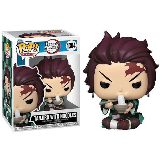 Toys N Tuck:Pop! Vinyl - Demon Slayer - Tanjiro With Noodles 1304,Demon Slayer