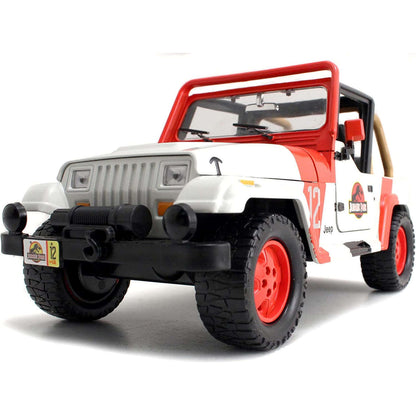 Toys N Tuck:Jurassic World Jeep Wrangler 1:24 Die Cast,Jurassic World