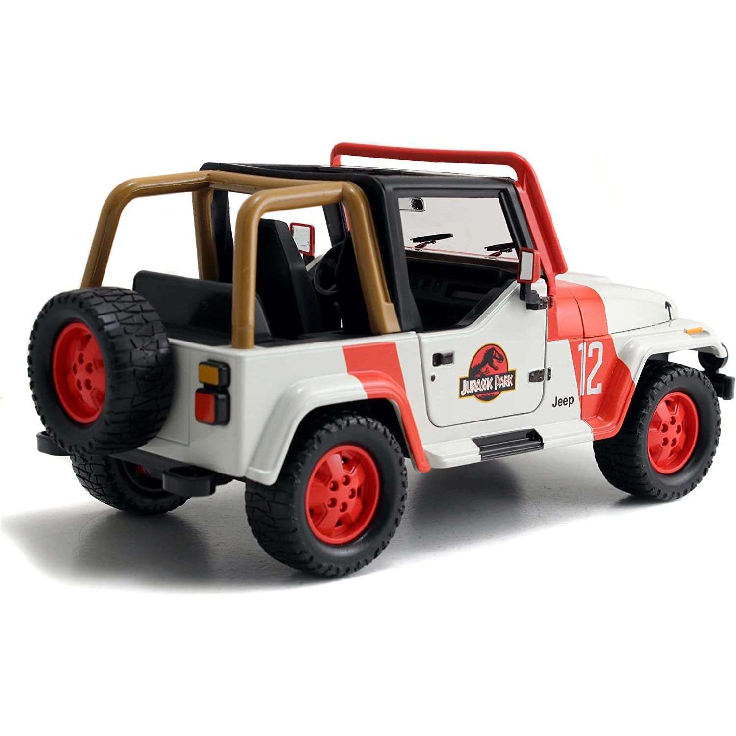 Toys N Tuck:Jurassic World Jeep Wrangler 1:24 Die Cast,Jurassic World