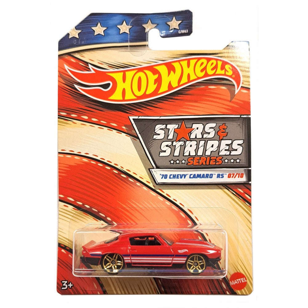 Toys N Tuck:Hot Wheels Stars and Stripes Series '70 Chevy Camaro RS 7/10,Hot Wheels