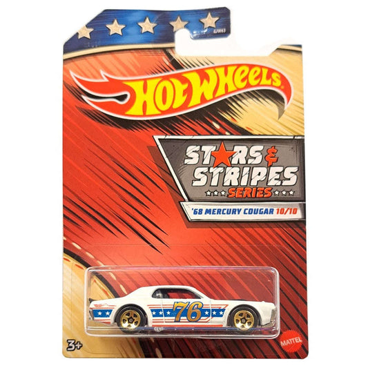 Toys N Tuck:Hot Wheels Stars and Stripes Series '68 Mercury Cougar 10/10,Hot Wheels