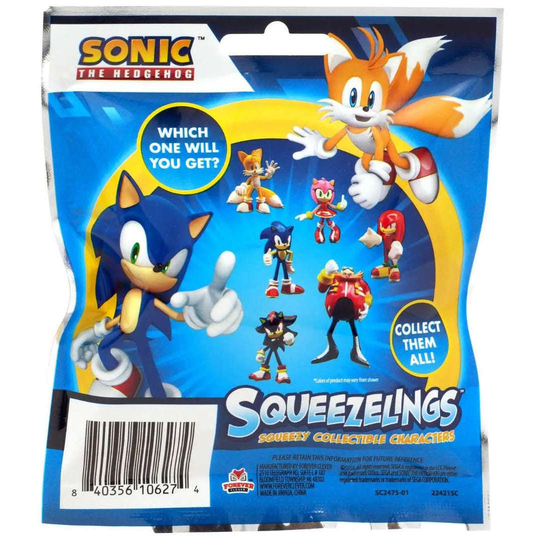 Toys N Tuck:Sonic the Hedgehog Squeezelings Collectible Characters,Sonic The Hedgehog