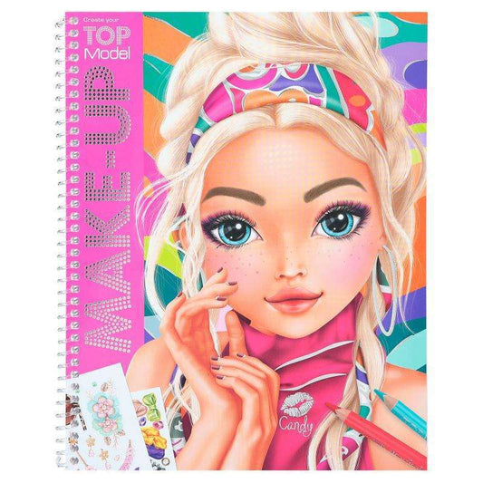 Toys N Tuck:Depesche Top Model Make-Up Colouring Book - Candy,Top Model