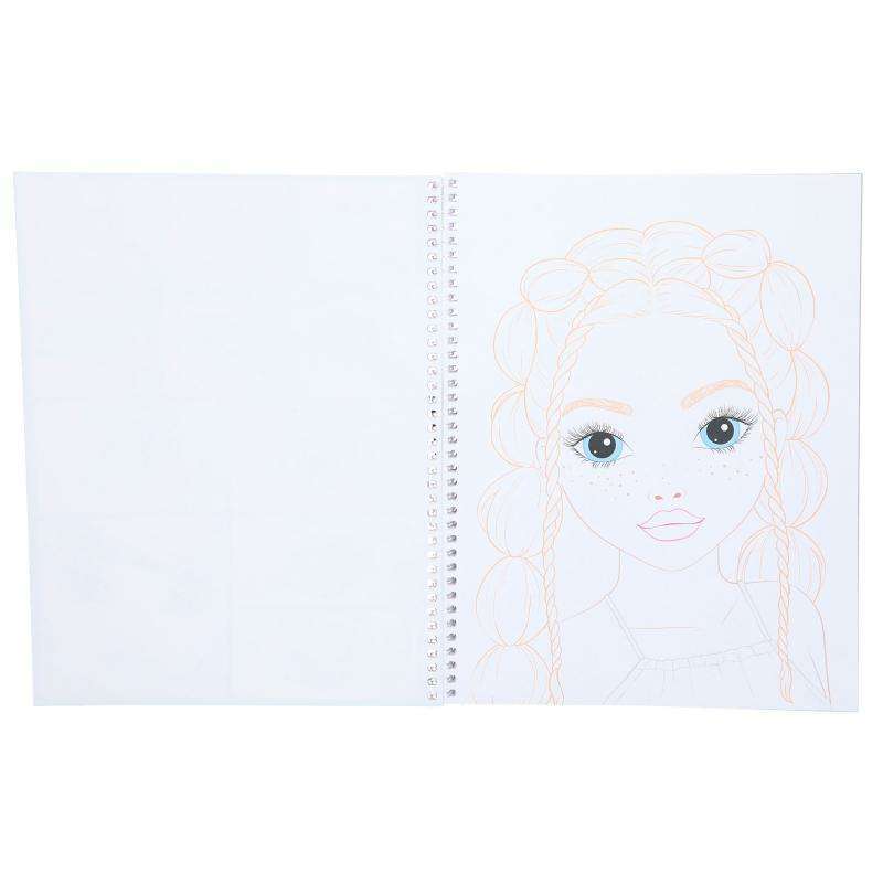 Toys N Tuck:Depesche Top Model Make-Up Colouring Book - Candy,Top Model