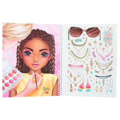 Toys N Tuck:Depesche Top Model Make-Up Colouring Book - Candy,Top Model