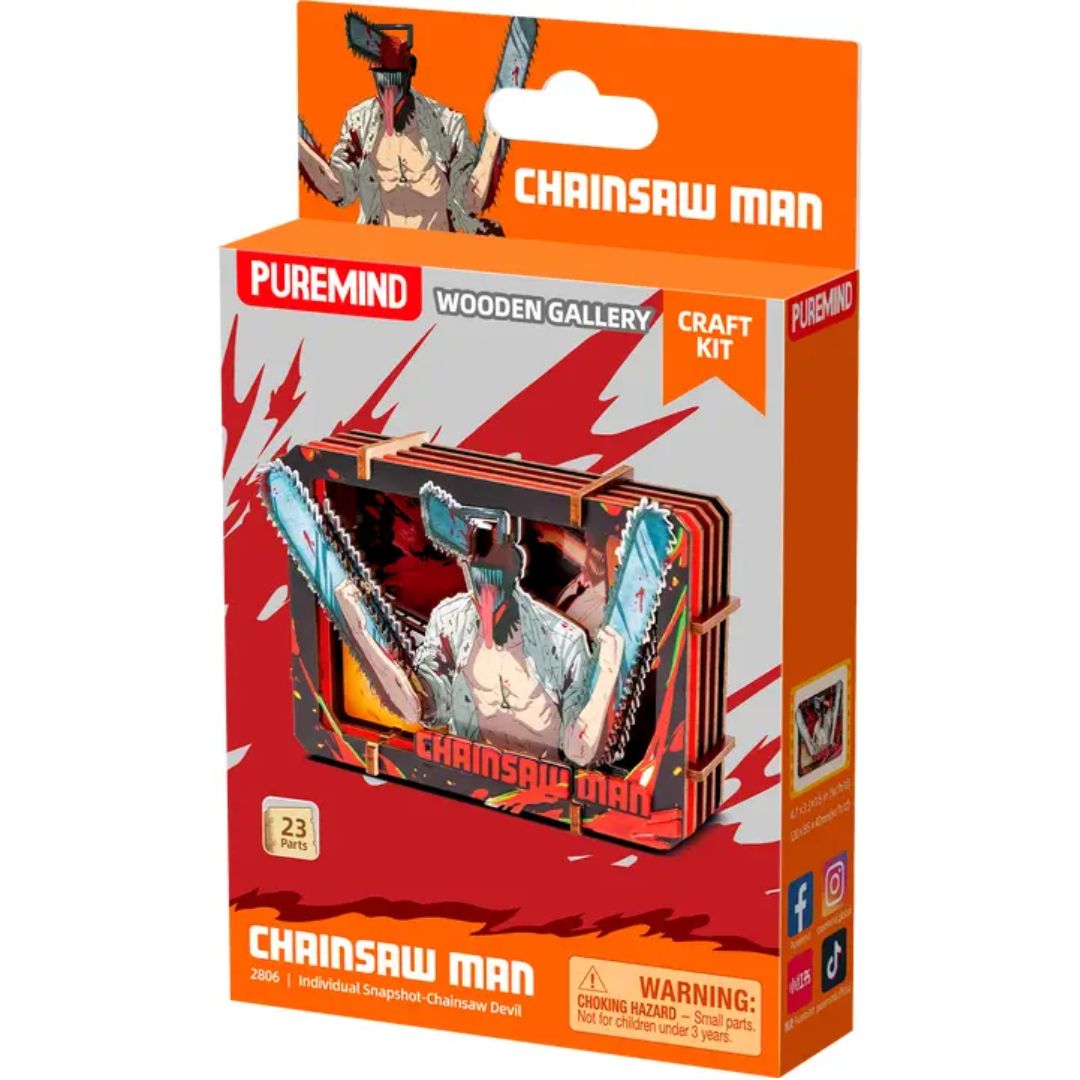 Puremind Chainsaw Man Small Wooden Snapshot