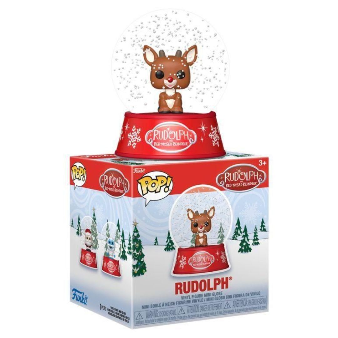 POP! Mini Glitter Globe: Rudolph the Red Nosed Reindeer - Rudolph
