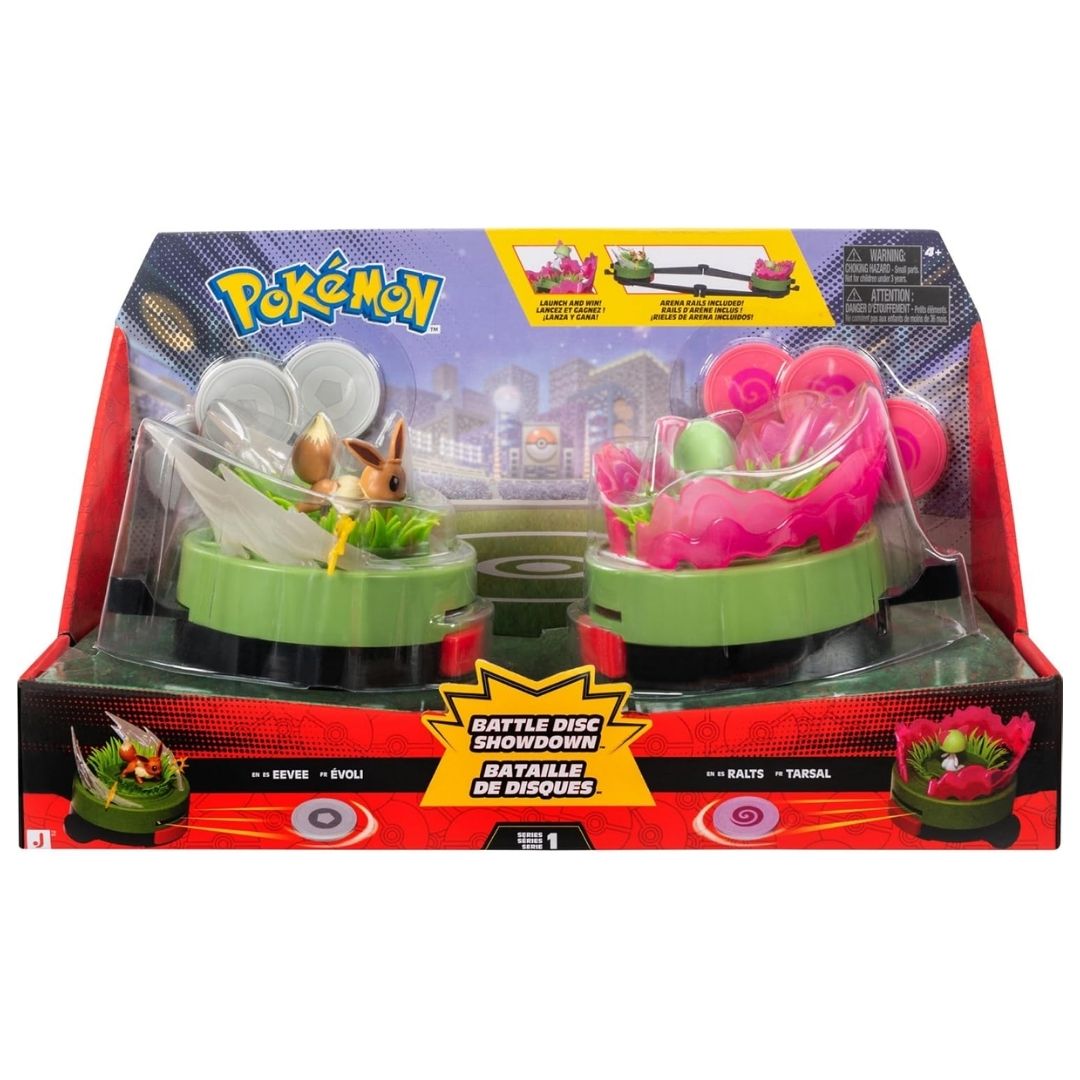 Pokémon Battle Disk Showdown - Eevee Vs. Ralts