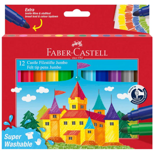 Faber-Castell Castle Super Jumbo Felt Tip Pens